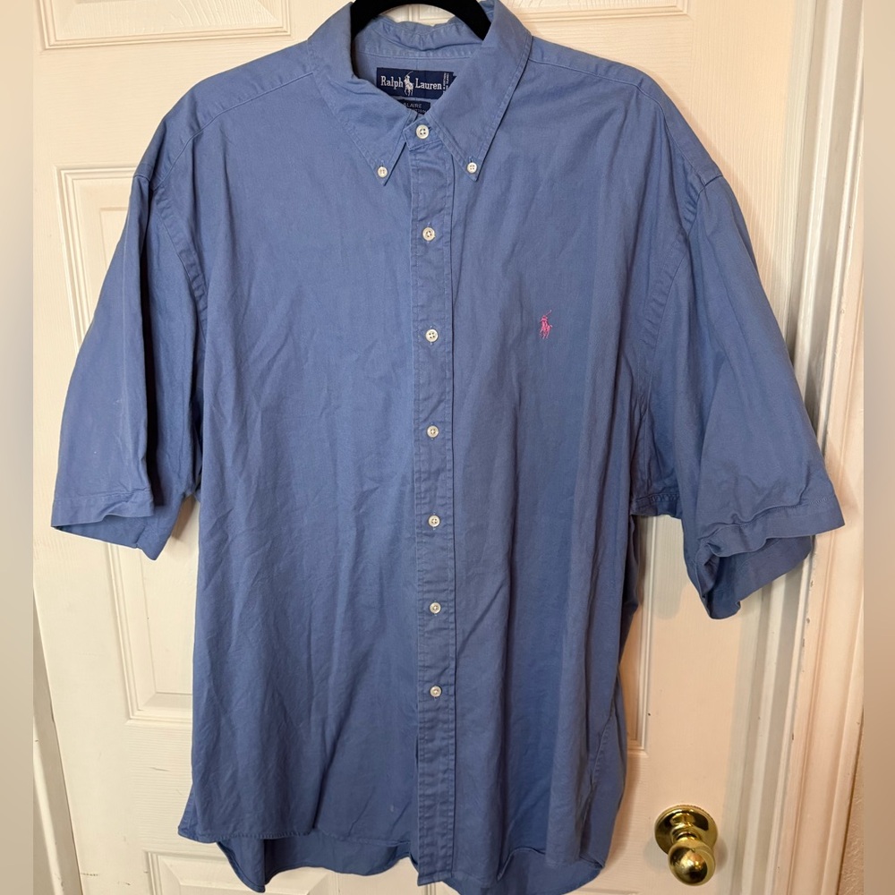 Vintage Ralph Lauren “Blaire Edition” @Y2K Periwinkle 3XLT Men’s shirt